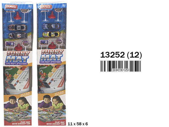 Rama Vehiculos con accesorios y alfombra 11x58x6 cm