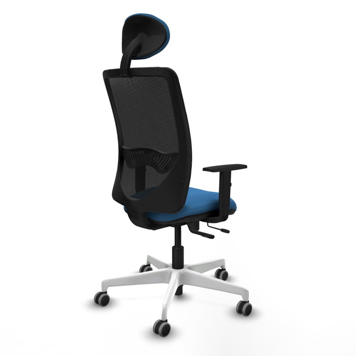 PIQUERAS Y CRESPO Silla de oficina Zulema Sincro/Traslack Azul claro y Negro