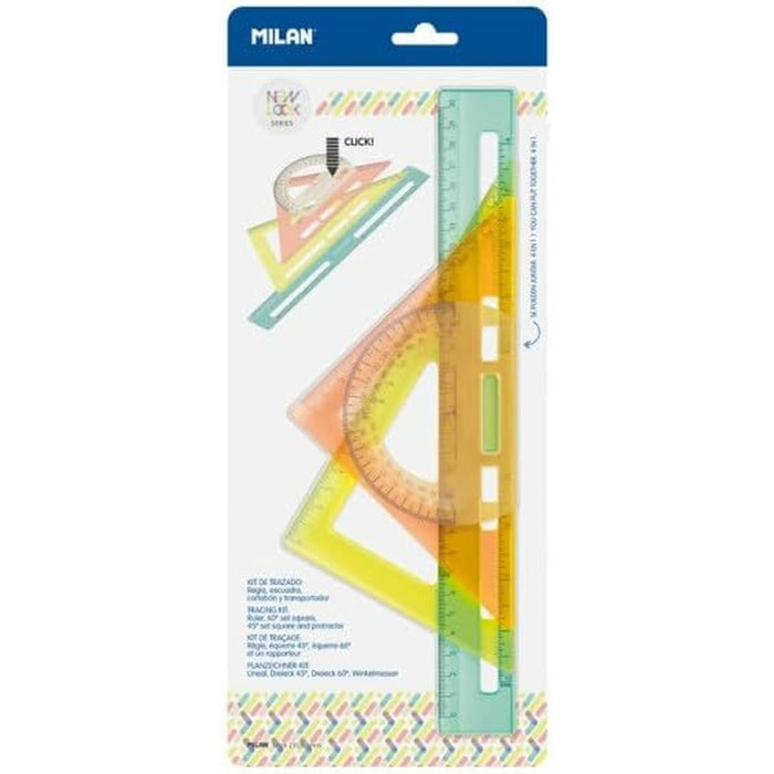 Milán Kit de Reglas de Trazado New Look de 4 Piezas
