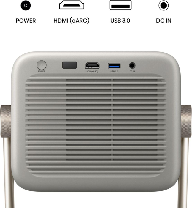 Hisense M2 Pro - Proyector Inteligente Cine en Casa 4K UHD (3840x2160) 3D HDR10+ Smart con VIDAA U, Zoom 1.3x, WiFi, Ethernet, Bluetooth, Altavoces 20W, Color Gris