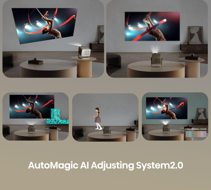 Hisense M2 Pro Proyector 4K UHD (3840x2160) Cine en Casa Inteligente 3D HDR10+ Wi-Fi Bluetooth 20W Gris