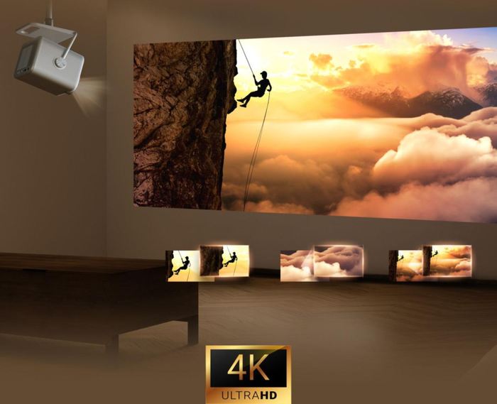 Hisense M2 Pro Proyector 4K UHD (3840x2160) Cine en Casa Inteligente 3D HDR10+ Wi-Fi Bluetooth 20W Gris