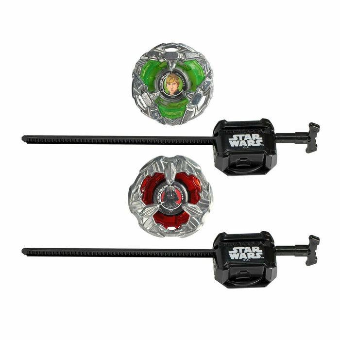Hasbro Colaboración Beyblade X y Star Wars, Luke Skywalker 4-80B vs. Darth Vader 4-60B Pack Múltiple
