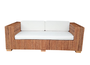 DKD Home Decor Banana 1c25 Sofá Natural Blanco 192 x 92 x 65 cm