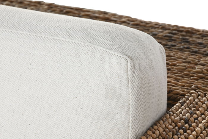 DKD Home Decor Banana 1c25 Sofá Natural Blanco 192 x 92 x 65 cm