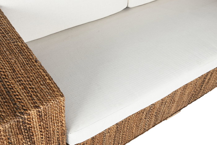 DKD Home Decor Banana 1c25 Sofá Natural Blanco 192 x 92 x 65 cm