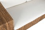DKD Home Decor Banana 1c25 Sofá Natural Blanco 192 x 92 x 65 cm