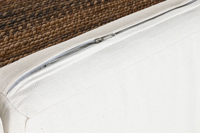DKD Home Decor Banana 1c25 Sofá Natural Blanco 192 x 92 x 65 cm