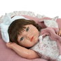 Muñecas Arias Muñeca Reborn Arias 38 cm Alba Rosa con Manta y Doudou Cuerpo Vinyl Sexo Niña