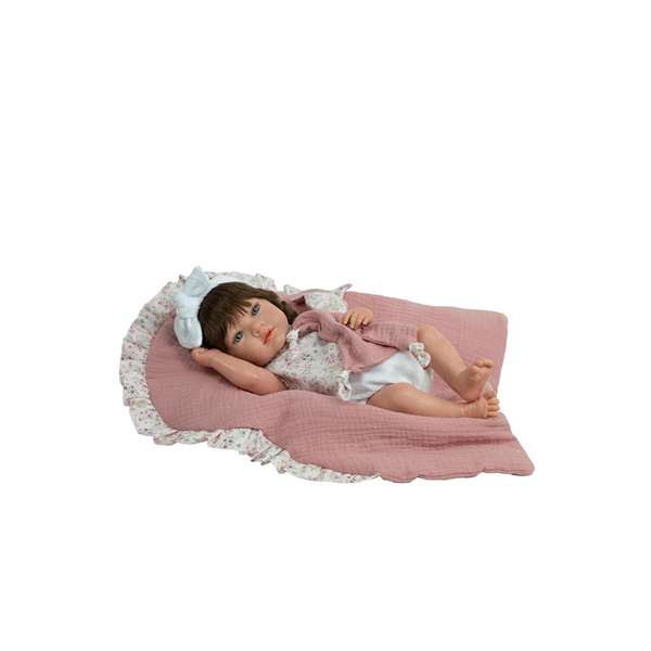 Muñecas Arias Muñeca Reborn Arias 38 cm Alba Rosa con Manta y Doudou Cuerpo Vinyl Sexo Niña Muñecas Arias Muñeca Reborn Arias 38 cm Alba Rosa con Manta y Doudou Cuerpo Vinyl Sexo Niña