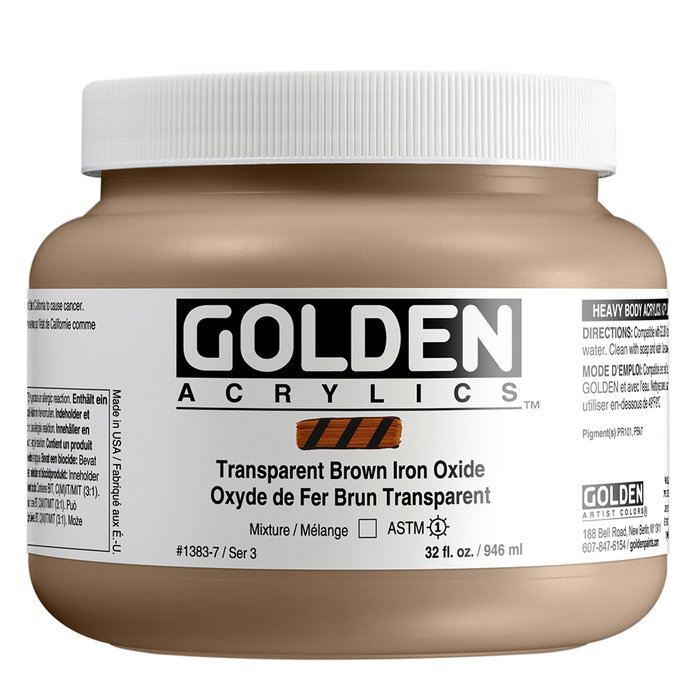 Golden Óxido de Hierro Marrón Transparente Heavy Body 946 ml Golden Óxido de Hierro Marrón Transparente Heavy Body 946 ml