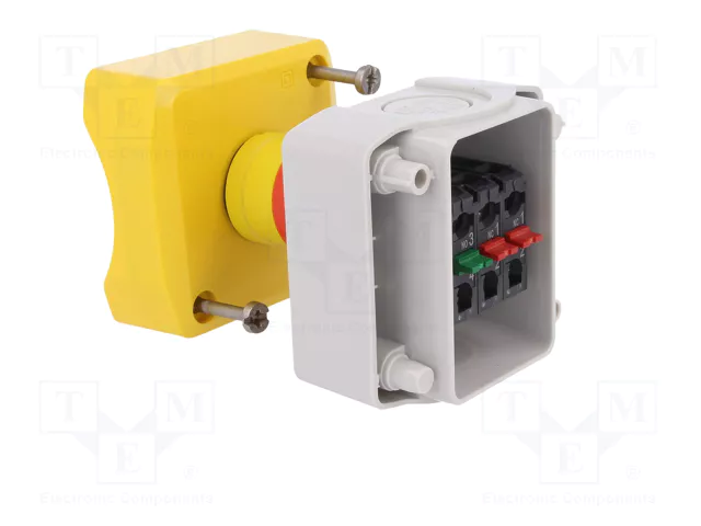 Schneider Electric Harmony XB5 Casete de Control con 1 Botón Rojo