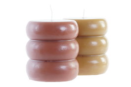 DKD Home Decor Vela Terracota Granate 9 x 10 x 9 cm (6 Unidades)