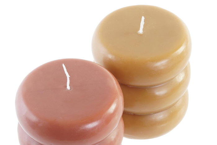 DKD Home Decor Vela Terracota Granate 9 x 10 x 9 cm (6 Unidades)