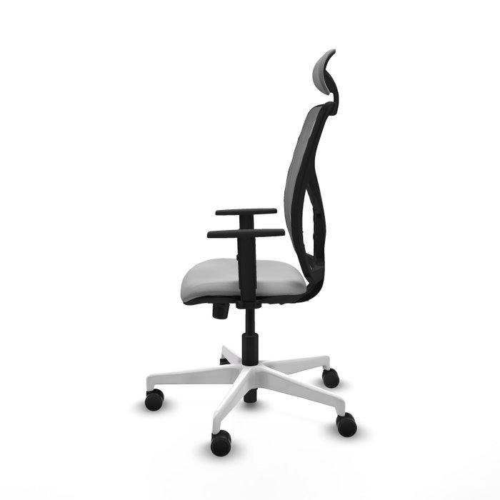 PIQUERAS Y CRESPO Silla de oficina Motilla con mecanismo Sincro, Gris