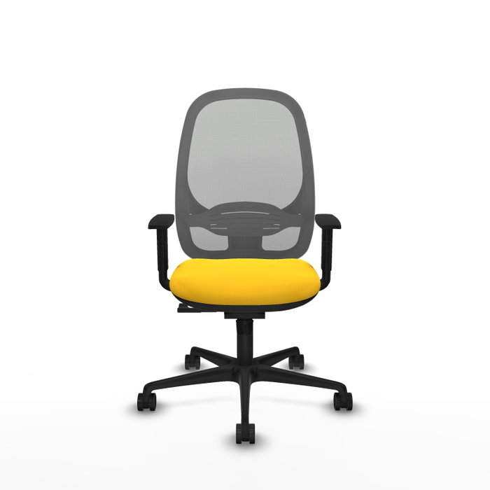 PIQUERAS Y CRESPO Silla de oficina Cilanco con mecanismo Sincro, Amarillo y Gris PIQUERAS Y CRESPO Silla de oficina Cilanco con mecanismo Sincro, Amarillo y Gris