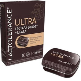 Lactolerance Ultra - Lactasa 20.000 FCC + Lipasa - Suplemento Enzimático - 36 Comprimidos