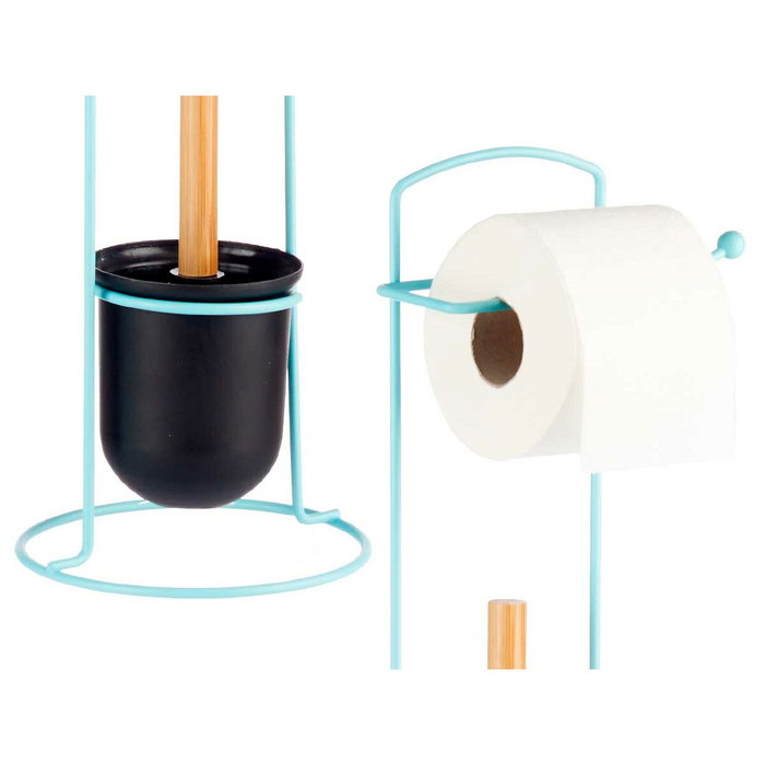 Portarrollos de Papel Higiénico Berilo Azul 17 x 57 x 16,5 cm (6 Unidades)