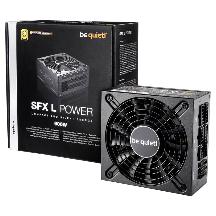 be quiet! SFX-L Power 600W Fuente de Alimentación 80 Plus Gold Modular para Formato SFX, Negro