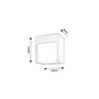 Rabalux Aplique Exterior Balimo LED 560Lm IP54 RAB-7476 Negro Mate Aluminio Luz Blanca Natural 4000K