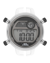 Watxandco RWA2005 Reloj Digital para Mujer Transparente 43mm