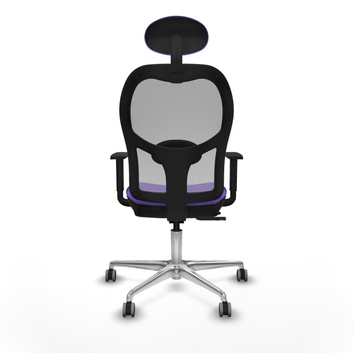 PIQUERAS Y CRESPO Silla de oficina Jorquera con mecanismo Sincro/Traslack, Lila y Gris