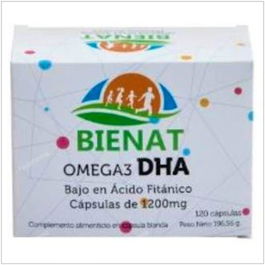 BIENAT Dha Omega 3 1000Mg 120Cap. Complemento Alimenticio a Base de Omega 3