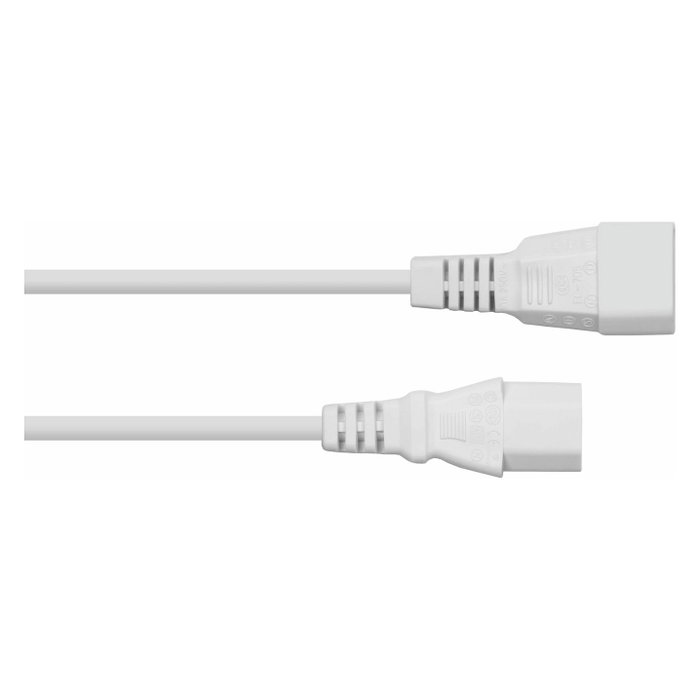 Kabelmeister Extensión de cable C14 a C13, 5m, blanco