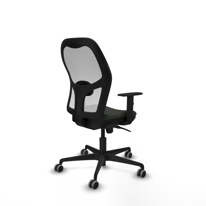 PIQUERAS Y CRESPO Silla de oficina Jorquera con mecanismo Sincro, Tela Negra y Malla Blanca PIQUERAS Y CRESPO Silla de oficina Jorquera con mecanismo Sincro, Tela Negra y Malla Blanca