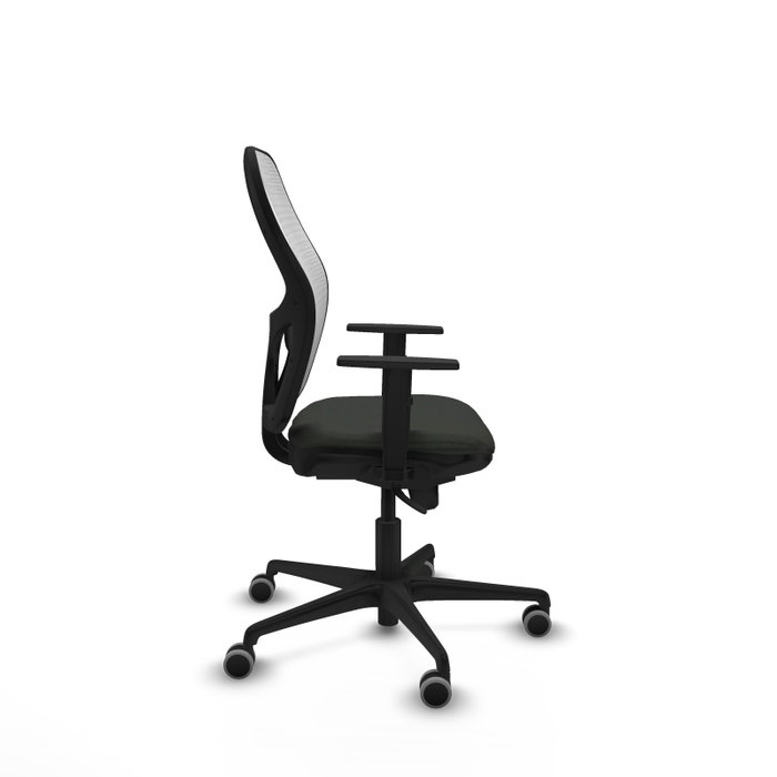 PIQUERAS Y CRESPO Silla de oficina Jorquera con mecanismo Sincro, Tela Negra y Malla Blanca PIQUERAS Y CRESPO Silla de oficina Jorquera con mecanismo Sincro, Tela Negra y Malla Blanca