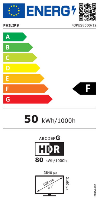 Philips 43PUS8500/12 TV 4K Ultra HD QLED 43 pulgadas