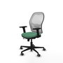 PIQUERAS Y CRESPO Silla de oficina Jorquera Verde Esmeralda y Blanco