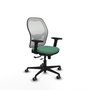 PIQUERAS Y CRESPO Silla de oficina Jorquera Verde Esmeralda y Blanco
