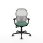 PIQUERAS Y CRESPO Silla de oficina Jorquera Verde Esmeralda y Blanco
