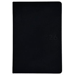 DIDEX Agenda Boston 21DZ Día Página 14.5x21 cm Negro 2026