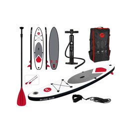 Basics Tabla de Paddle Surf Hinchable 305x71 cm Incluye Remo Telescópico Bomba Mochila Kit Reparación Carga 150 kg