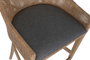 DKD Home Decor Taburete Mindi Ratan Gris