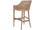 DKD Home Decor Taburete Mindi Ratan Gris