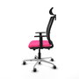 PIQUERAS Y CRESPO Silla de oficina Haches Rosa y Negro