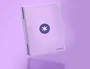 Antartik Cuaderno espiral A4 tapa dura 80 hojas 90gr cuadro 4mm con margen color lavanda