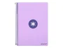 Antartik Cuaderno espiral A4 tapa dura 80 hojas 90gr cuadro 4mm con margen color lavanda