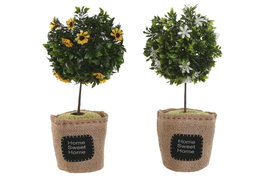 DKD Home Decor Sujetapuertas Arbusto Surtido de 2 Unidades