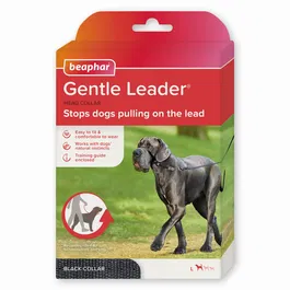 Beaphar Gentle Leader Talla L Negro Collar de Adiestramiento Antitiros para Perros