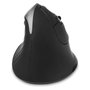 Dicota D31981 Ratón Ergonómico Inalámbrico Bluetooth para Mano Derecha, 5 Botones, 1600 DPI, Negro