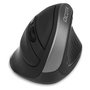 Dicota D31981 Ratón Ergonómico Inalámbrico Bluetooth para Mano Derecha, 5 Botones, 1600 DPI, Negro
