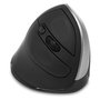 Dicota D31981 Ratón Ergonómico Inalámbrico Bluetooth para Mano Derecha, 5 Botones, 1600 DPI, Negro
