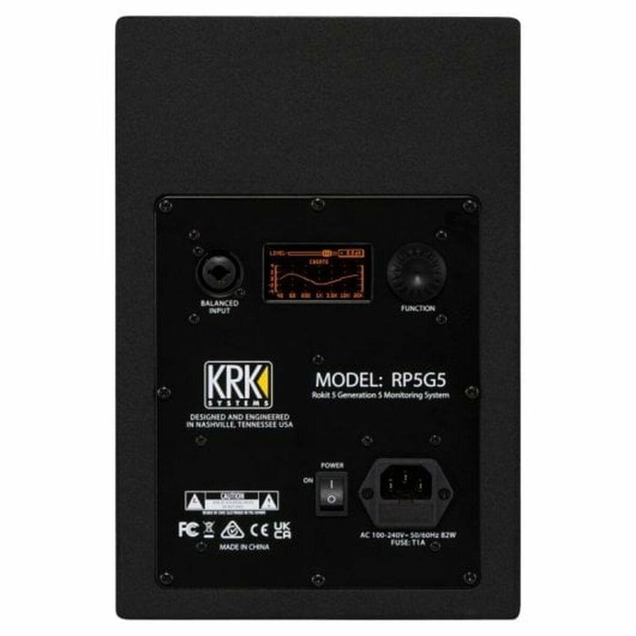 KRK RP5G5 Monitores de Estudio Activos de 5 Pulgadas con Tweeter de Cúpula de Seda y Biamplificación Clase D