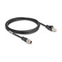 DeLOCK Cable de red M12 codificado X 8 pin macho a RJ45 macho 2 m