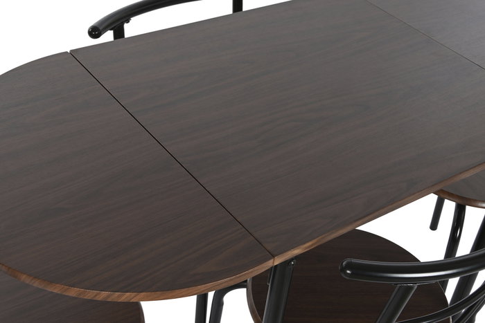 DKD Home Decor Mesa Negro Marron MDF Metal 55 x 78 x 121 cm Set de 5