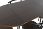 DKD Home Decor Mesa Negro Marron MDF Metal 55 x 78 x 121 cm Set de 5